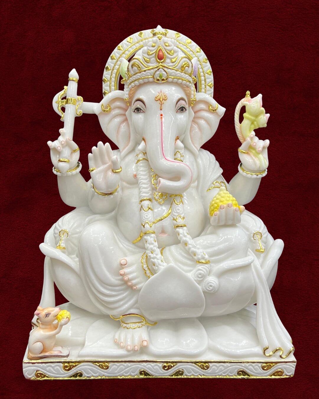 Marble Ganesh Ji - Style 8